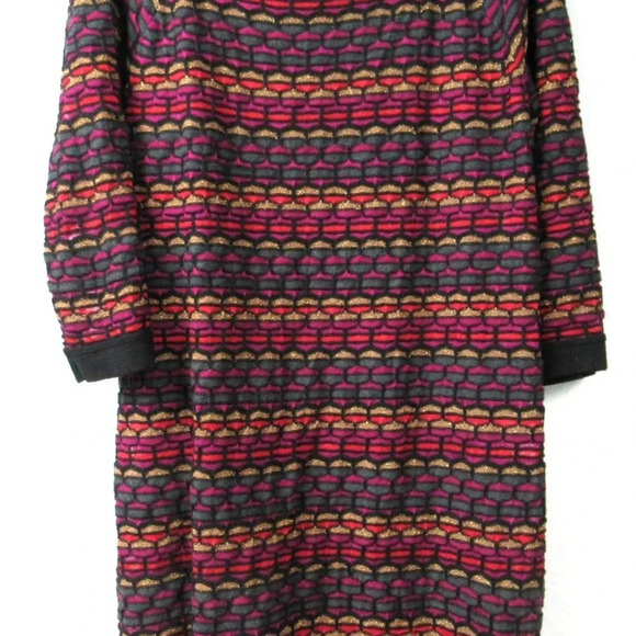 NWOT Lane Bryant Multi Color with Gold Metallic Stripes Party Dress Size 14/16 - Picture 2 of 5